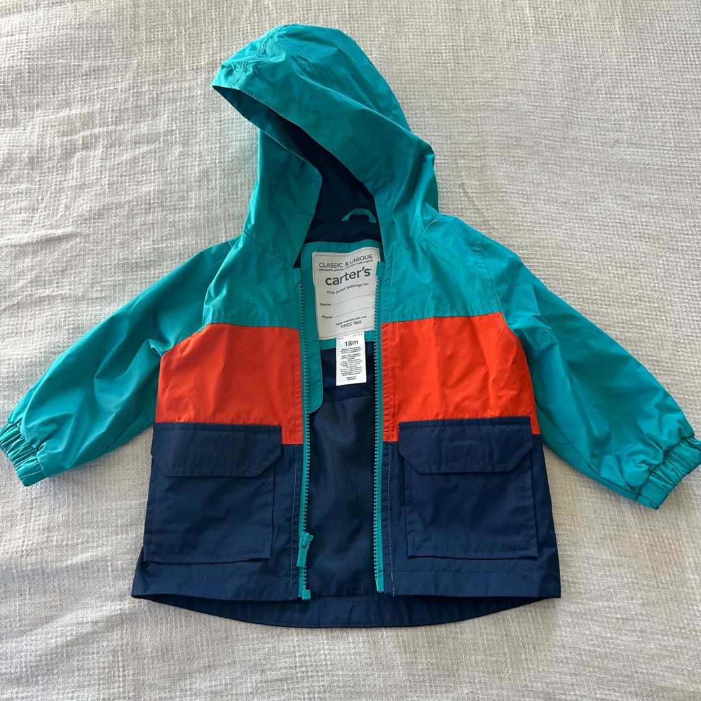 Carter's Toddler Critter Rainslicker Lightweight Rain Jacket